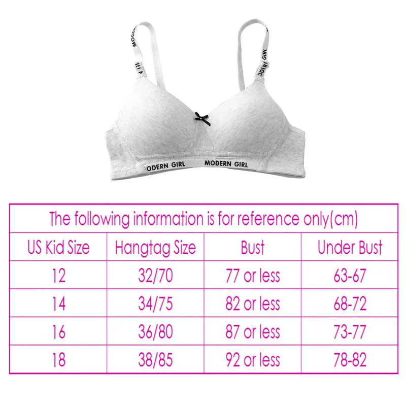 Teenage Girl Underwear Puberty Young Girls Small Bras Children Teens Training Bra for Kids Teenagers Lingerie images - 6