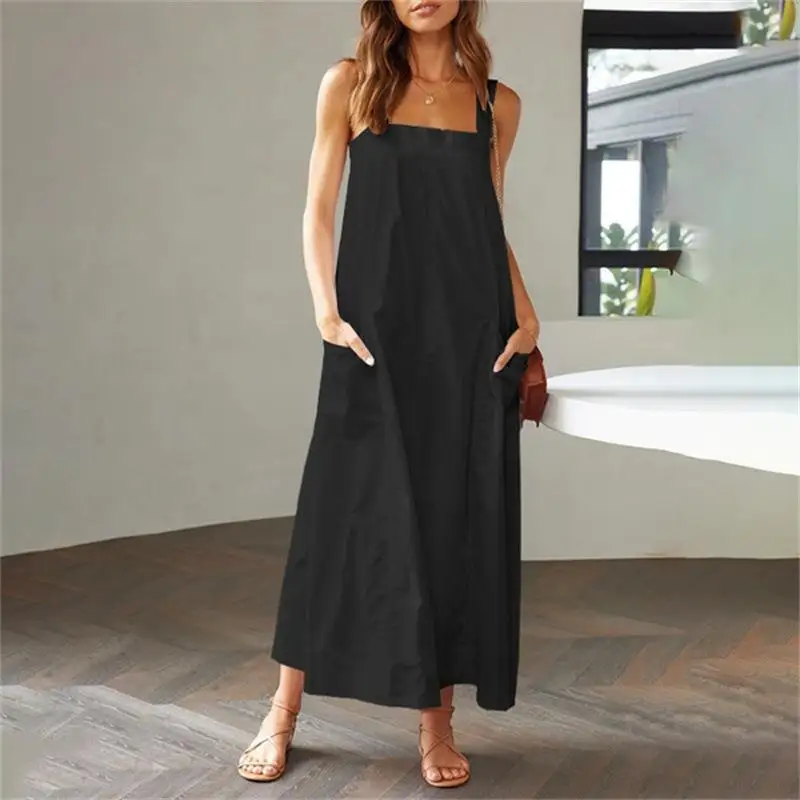 

Spring/summer 2023 European and American Fashion New Sexy Solid Color Strapless Elegant Casual Women Strapless Dress