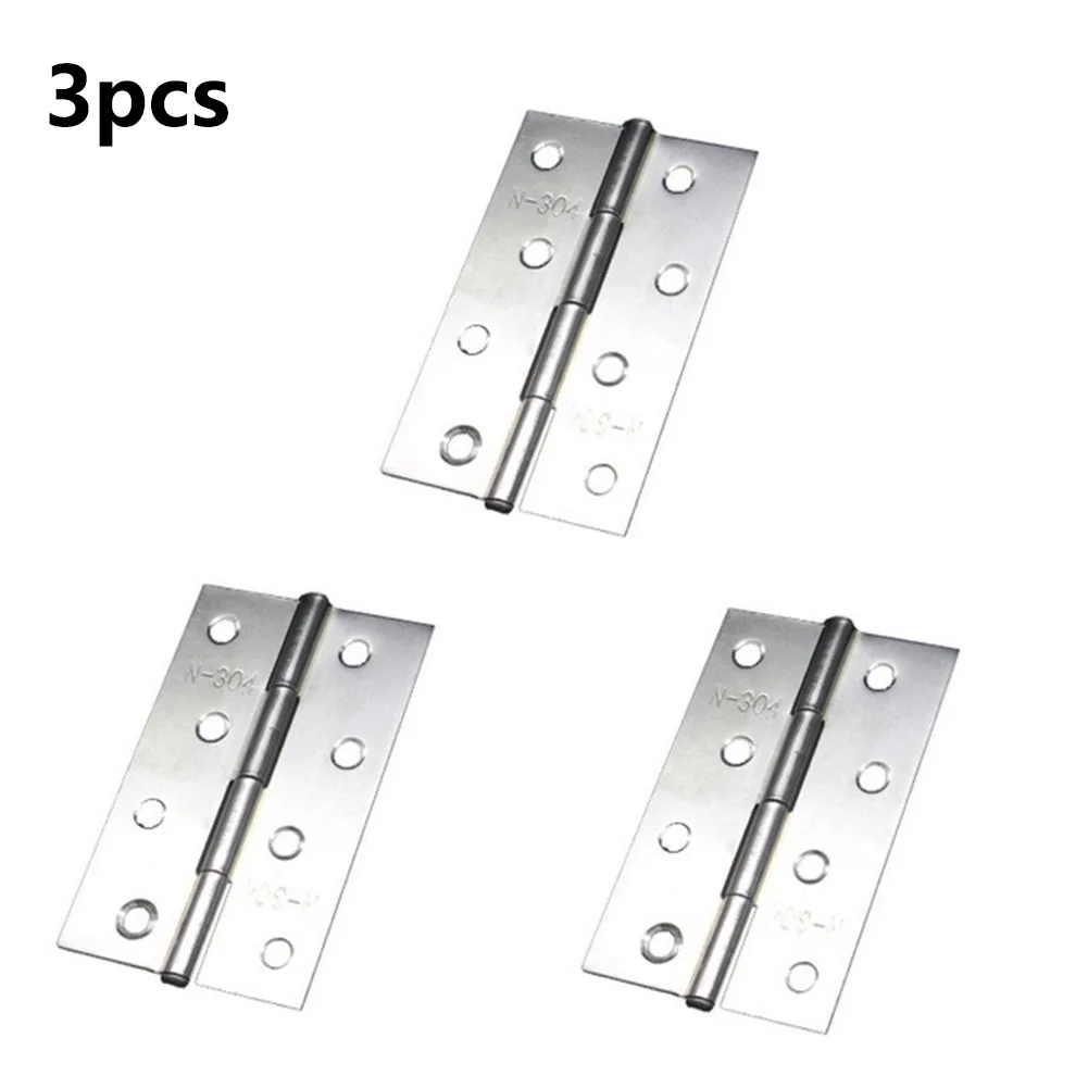 

3/6/9pcs 4inch Hinges Stainless Steel Door Butt Hinge Switch Door Bearing For Sashes Cabinet Tool Box Furniture Hardware