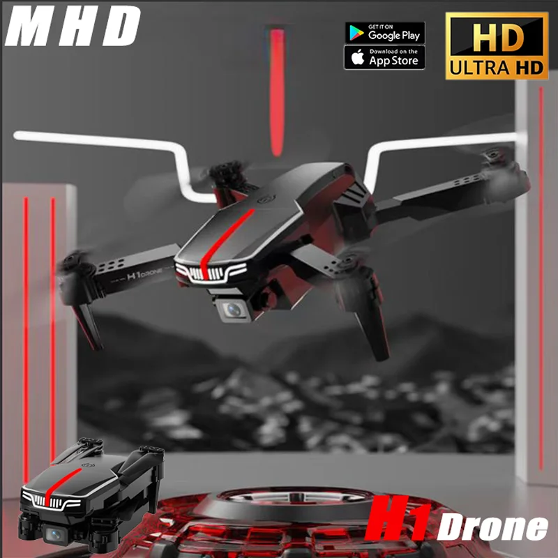 MHD H1 Дрон Мини Складной Профессиональный с Камерой 4k RC Двойная Камера Вертолет
