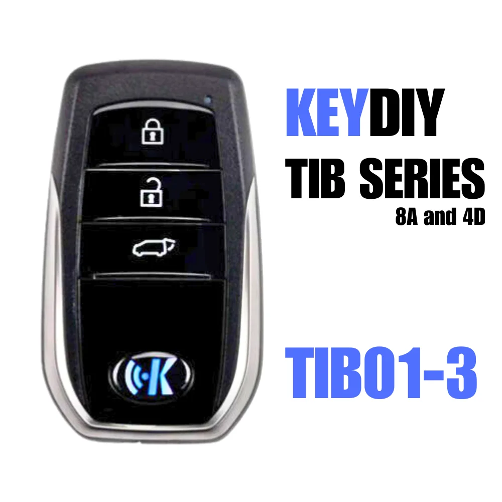 Фото Умный дистанционный ключ Keydiy TIB01-3 TIB01-4 TIB01-5 с 3, 4, 5 кнопками для Toyota, совместимый с KD X4. №2