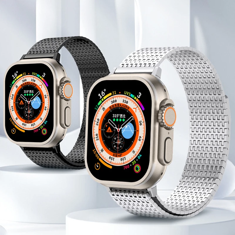 For Apple Watch Band Magnetic Strap Ultra 49mm Replacement Bracelet For iwatch 8 7 6 5 se 4 45MM 44MM 42MM 41MM 40MM 38MM Series