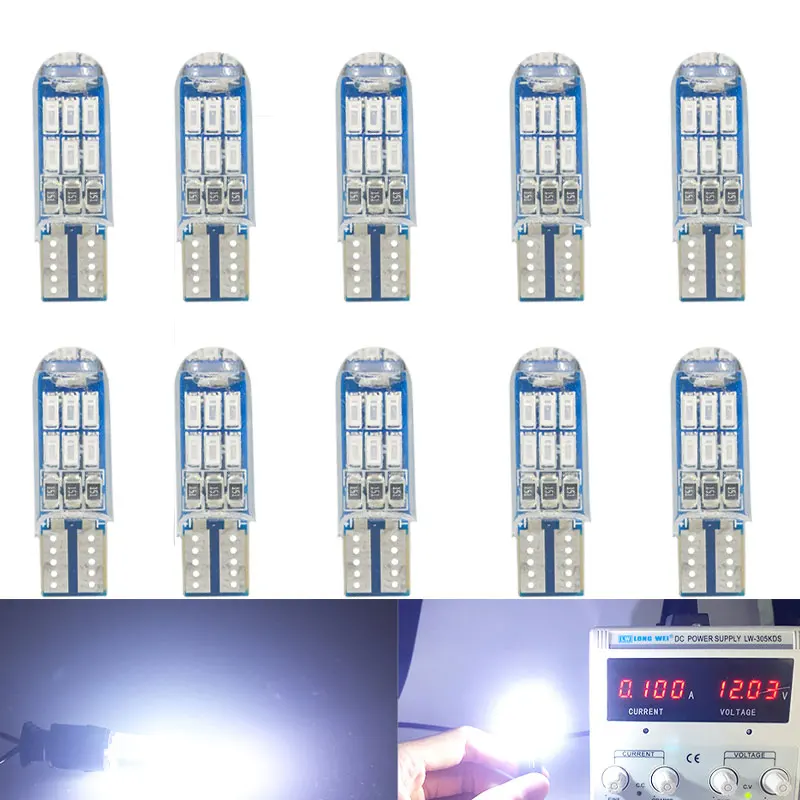 

10 шт., автомобильные лампы Canbus 15SMD 194