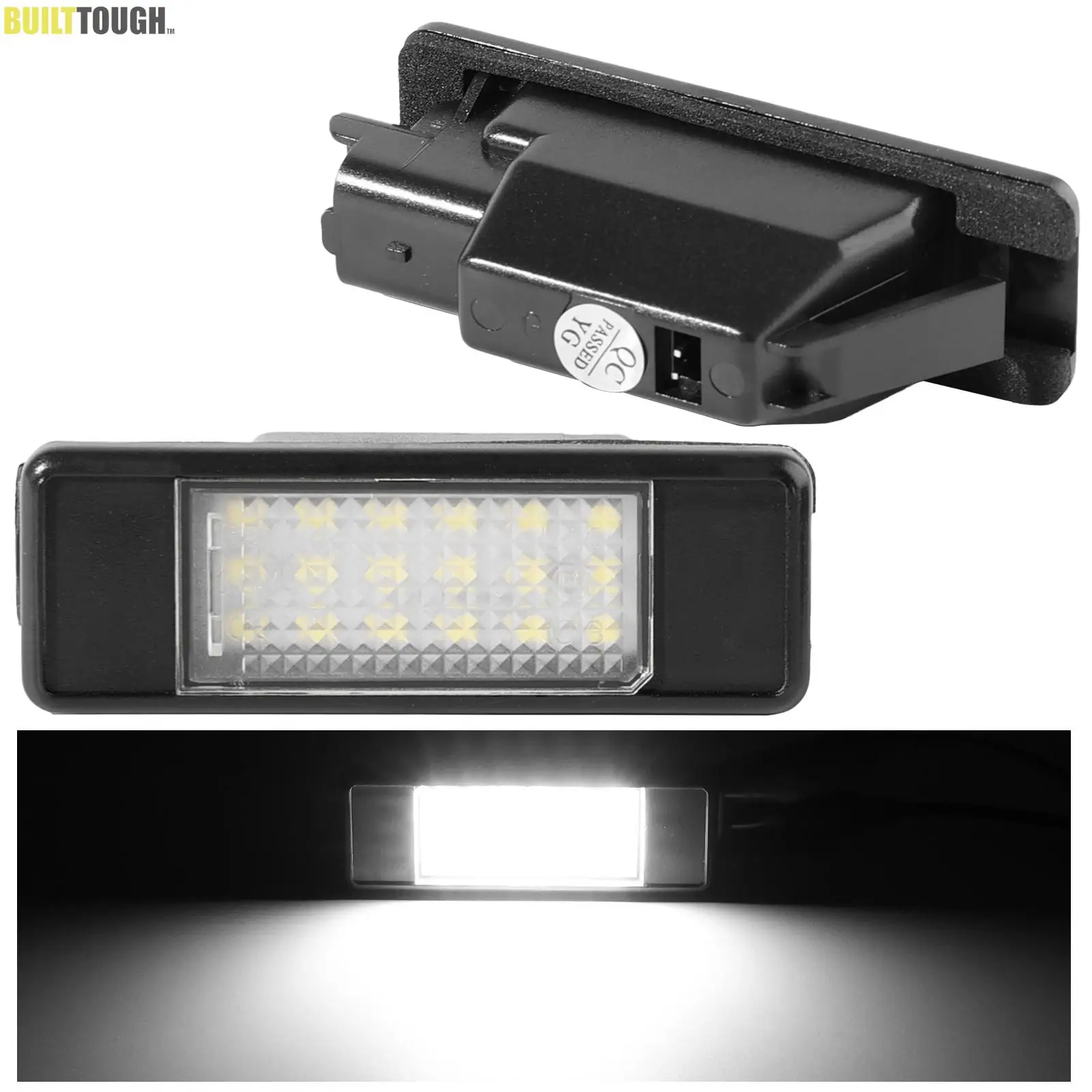 2 шт. белый 18 светодиодный светильник заднего фонаря номерного знака автомобиля в