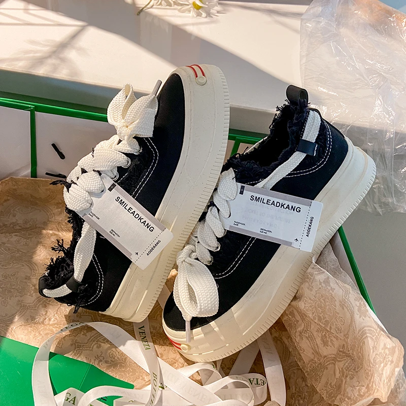 

Кроссовки женские с круглым носком, повседневная обувь на платформе, криперы, дышащие, для отдыха, флок, универсальные, летние