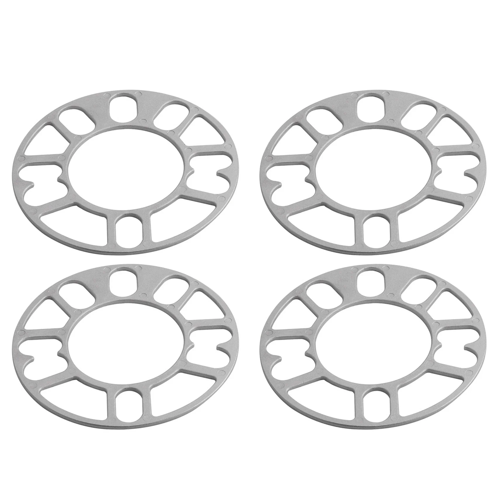 

4Pcs Aluminum Wheel Spacers Shims Plate Auto Wheel Spacers 3mm Stud for 4X100 4X114.3 5X100 5X108 5X114.3