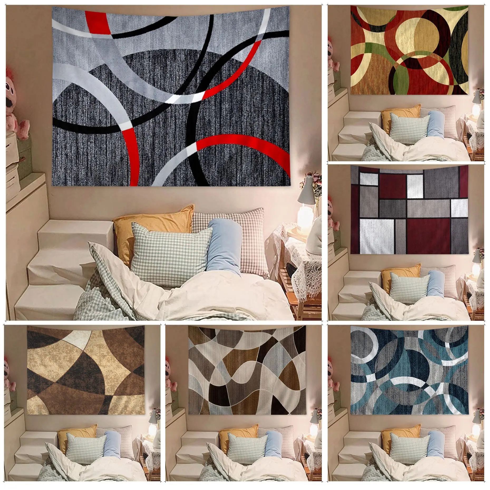 

Geometric Tapestry Art Printing Art Science Fiction Room Home Decor Home Decor