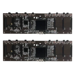 2X HM65 BTC Mining Motherboard 8XPCIE 16X Graphics Card Slot DDR3 Memory Slot Support RX GTX10 GTX20 GTX30 Series