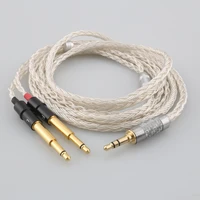 audiocrast hifi 2 5mm 3 5mm 4 4mm xlr 16 core occ silver plated earphone cable for meze 99 classics neo noir headset headphone