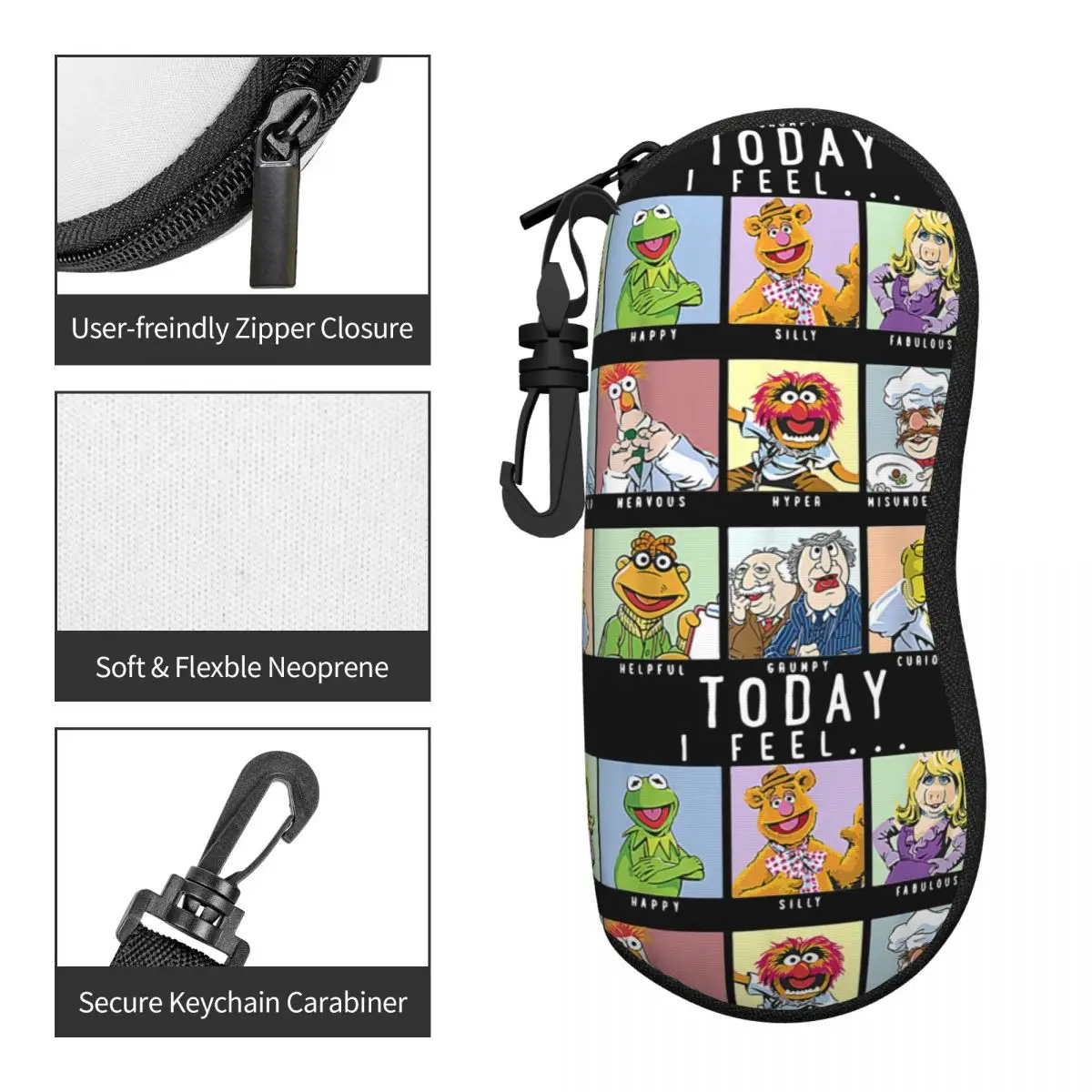 Чехол для очков The Muppets Today I Fell Box Up водонепроницаемая защита маленькая коробка