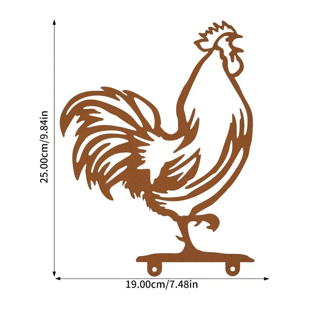 Персонализированный металлический топпер для почтового ящика Петух — улучшите