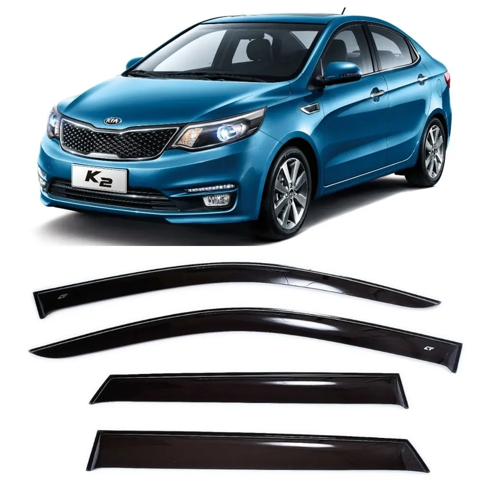 Дефлекторы окон Cobra Tuning K12610 на авто Kia K2 Sd Sedan 2010-2017 4 шт./комп. ветровики от дождя