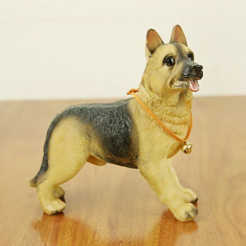 Имитация скульптуры немецкой овчарки украшение для дома настольное комнаты