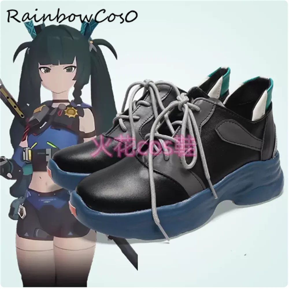Обувь для косплея Qingyi Qing yi Zenless Zone Zero сапоги аниме Хэллоуин RainbowCos0 W4233