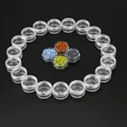 10 шт 2 мл3 мл5 мл пустые дорожные косметические банки контейнер для макияжа маленькие круглые флаконы для ногтей крем для лица образец горшки парфюмерный гель коробка