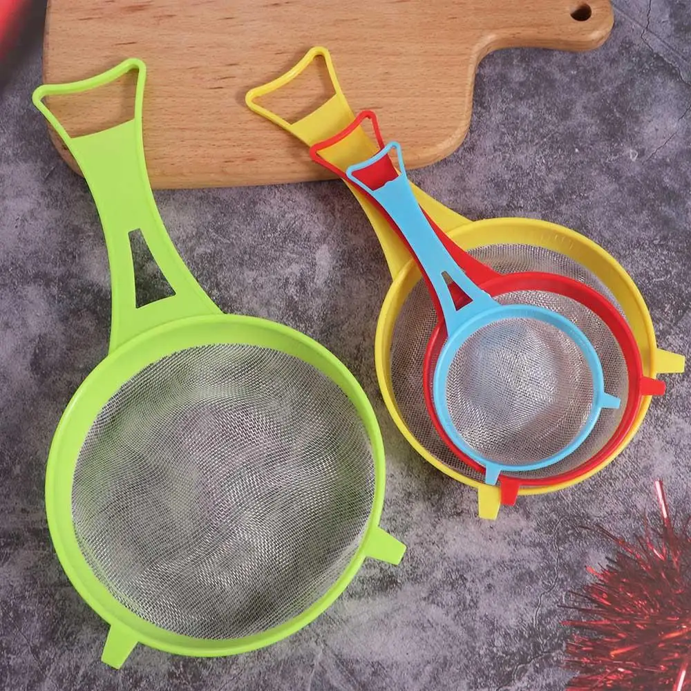 4 шт./компл. кухонный инструмент пластиковое сито для муки с ручкой