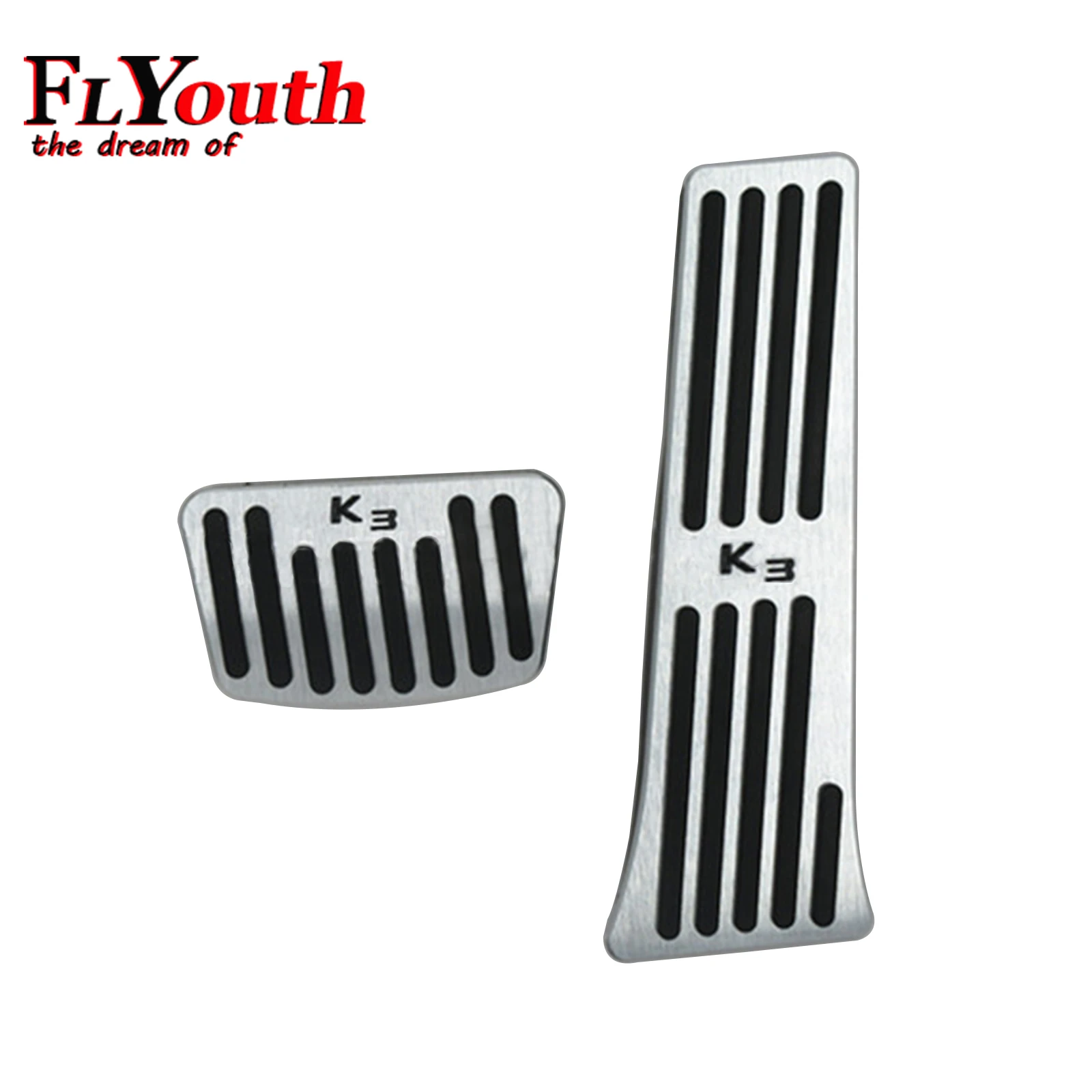 

Крышка педали из алюминиевого сплава для Kia K3 2013-2017, нескользящий Алюминиевый тормоз без сверления, крышка педали акселератора