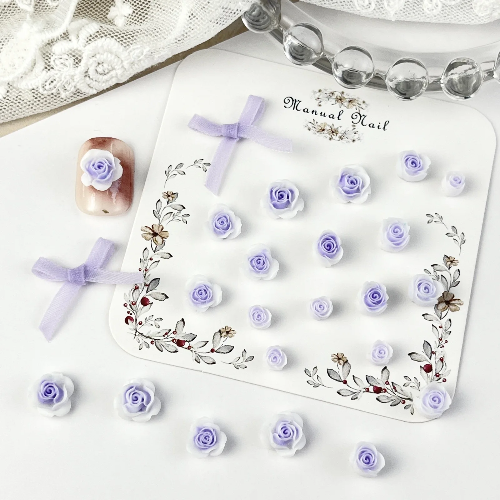 20pcs miniso flower cartoon nail charms for diy making cute mini resin flatback art decoreation