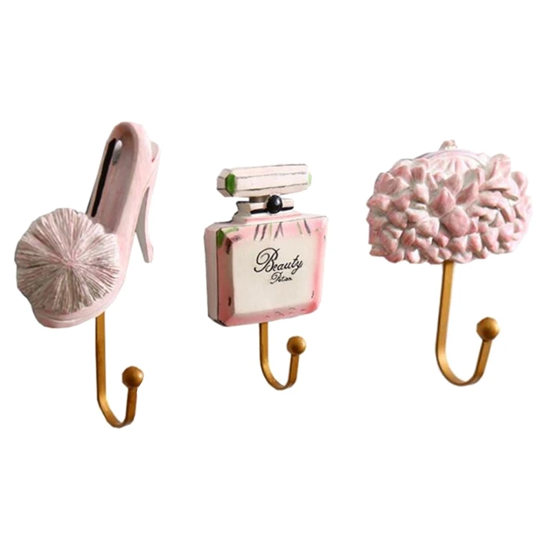 

Wall Hook Iron Coat&Hat Hanger Hand-Painted Resin Hook High Quality Key Hanger Home Decoration