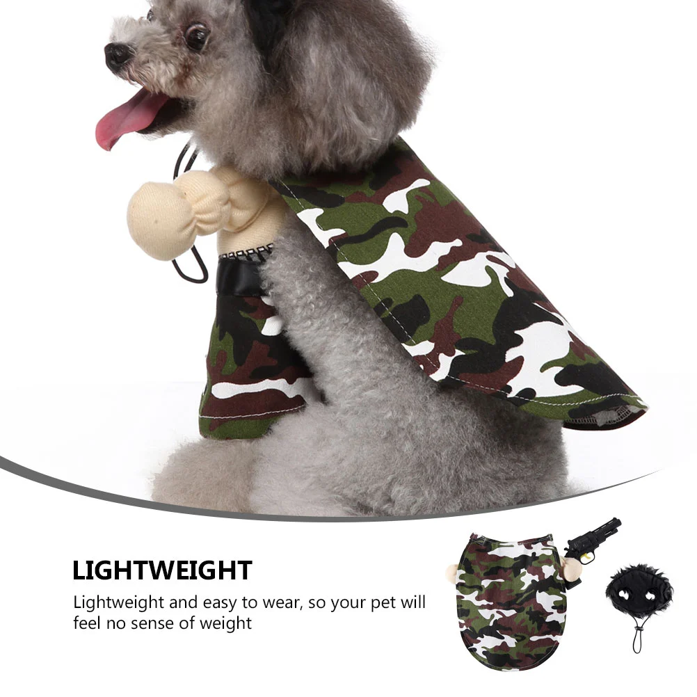 1 set of Costume Funny Clothes Costume Puppy Shirt Funny Costume Hat