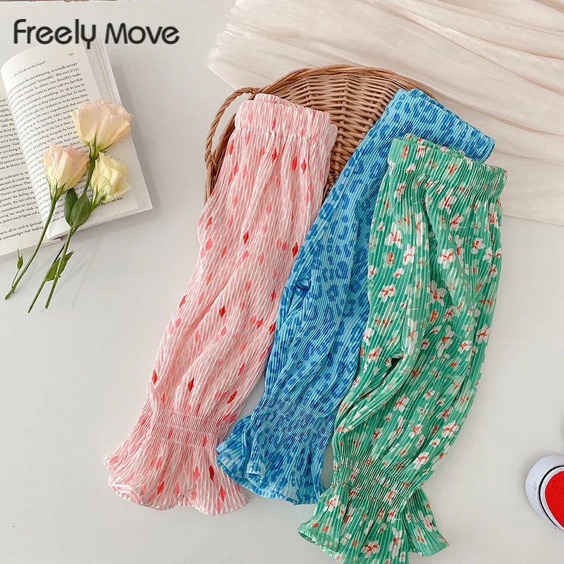 

Freely Move 2022 Autumn Spring Baby Pants Long Trousers Baby Girls Boys Leggings Newborn Baby Clothing Infant Kids Floral Pants