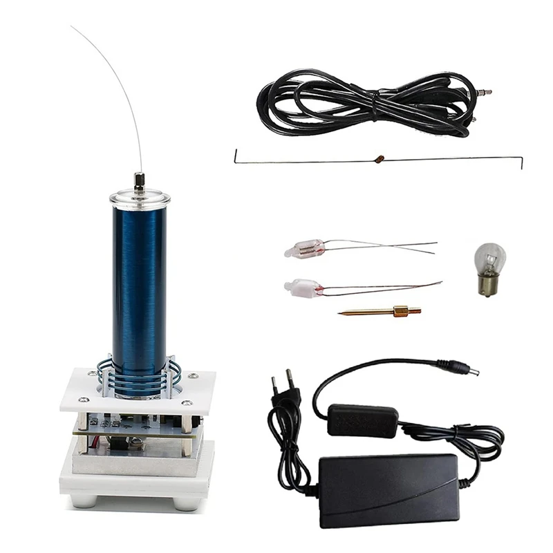 

1 Набор музыкальный акустический динамик Tesla Coil Arc плазменный динамик беспроводная передача экспериментная настольная игрушка модель, штеп...