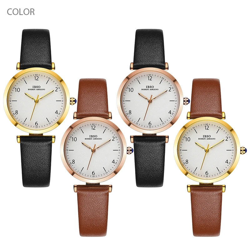 Luxury Gold Watches Women Brown Leather Original Brand Wrist Clock Female Gifts Waterproof Casual Ladies Small Quartz Watches