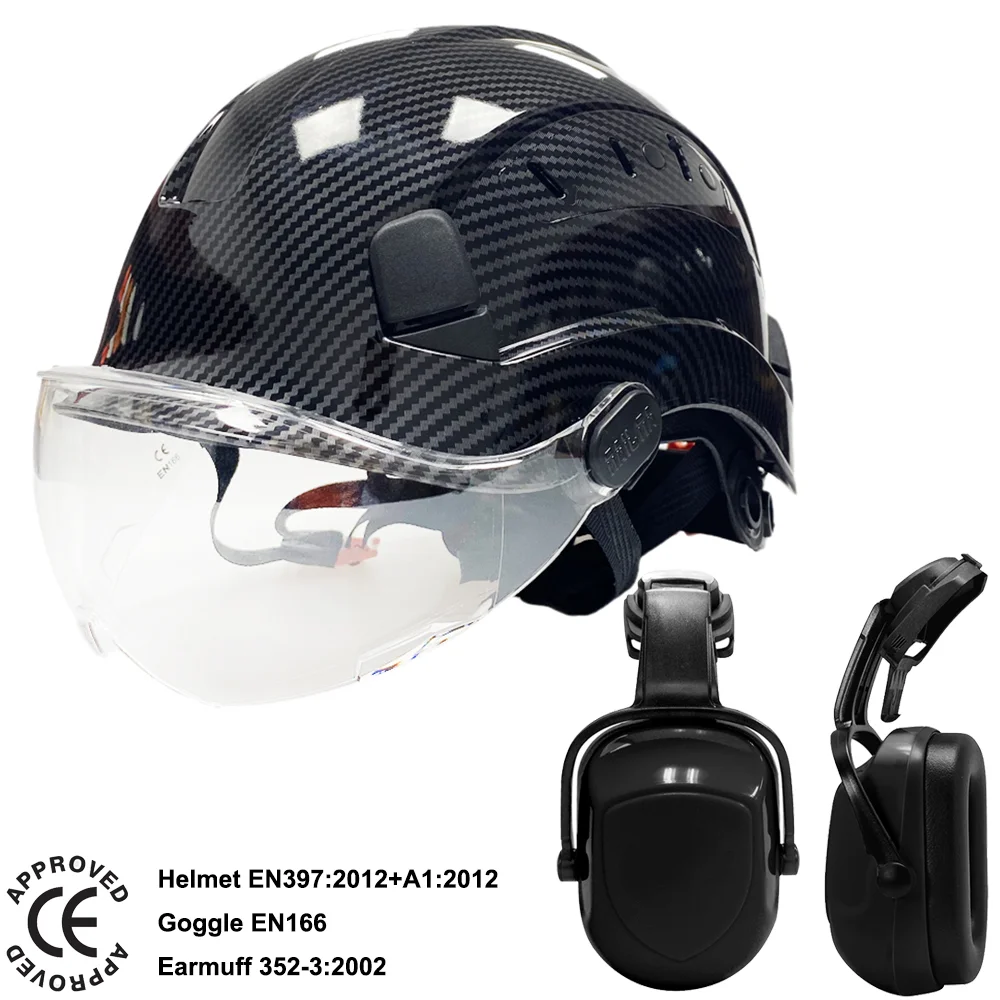 Защитная каска по CE защитные очки защитная конструкция твердая шапка
