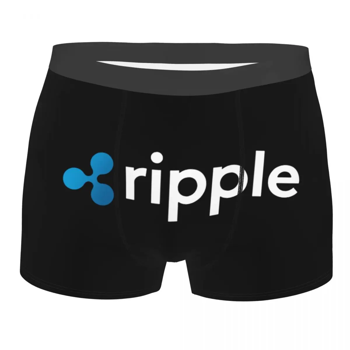 

Men's Boxer Briefs Shorts Panties Ripple XRP Crypto Cryptocurrency Breathable Underwear Block Chain Money Male Sexy Underpants