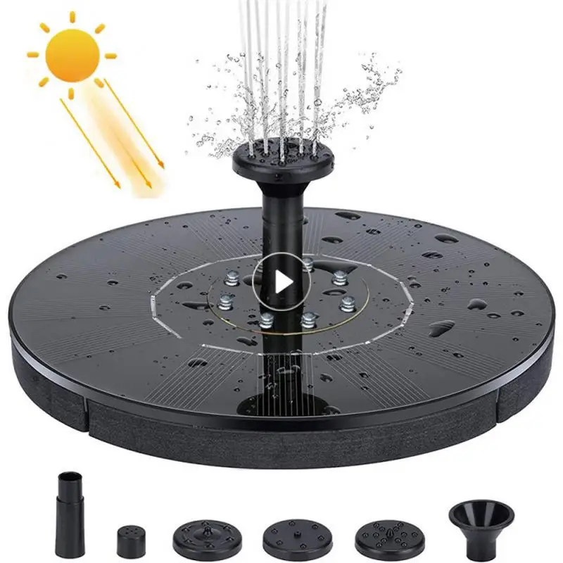 

Mini Solar Water Fountain Garden Decoration Waterfall Fountain Pool Pond Bird Bath Courtyard Floating Solar Landscape Fountain