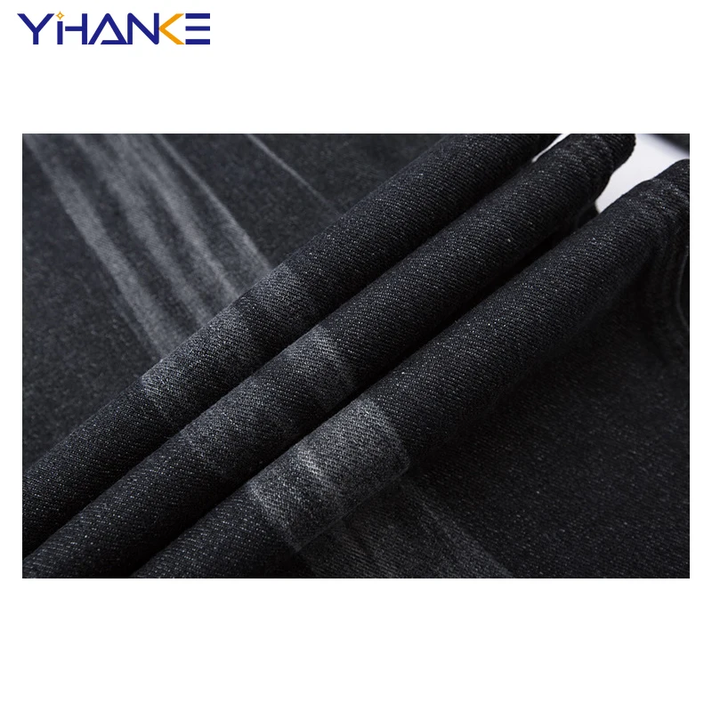 Retro Jeans Trendy Brand Raw Edge Straight Leg Pants Street Trend Loose Casual Trousers Hip-hop Street Men Wear Y2k Jeans Baggy