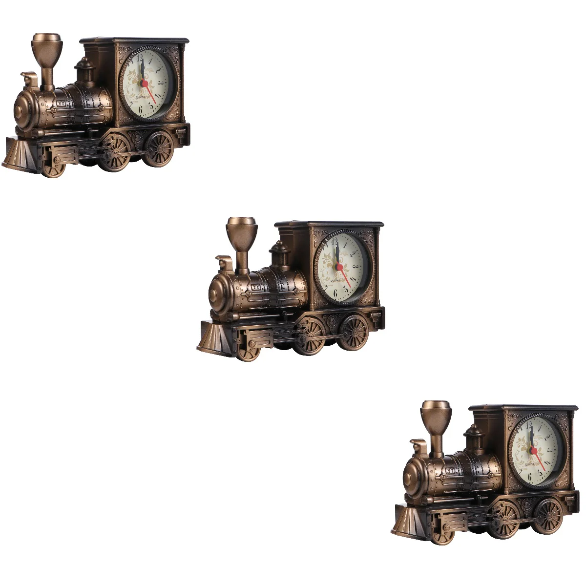 Alarm Table Train Retro Model Decor Rustic Decorative Vintage Decorations Silent Bedside Party Collection Adornment Head