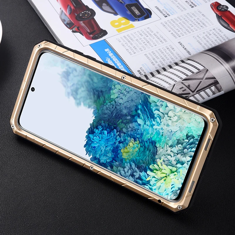Original Imatch Luxury Aluminum Metal Silicone Shockproof Case Cover For Samsung Galaxy S20 Plus Ultra Dirt Shock Proof Cover
