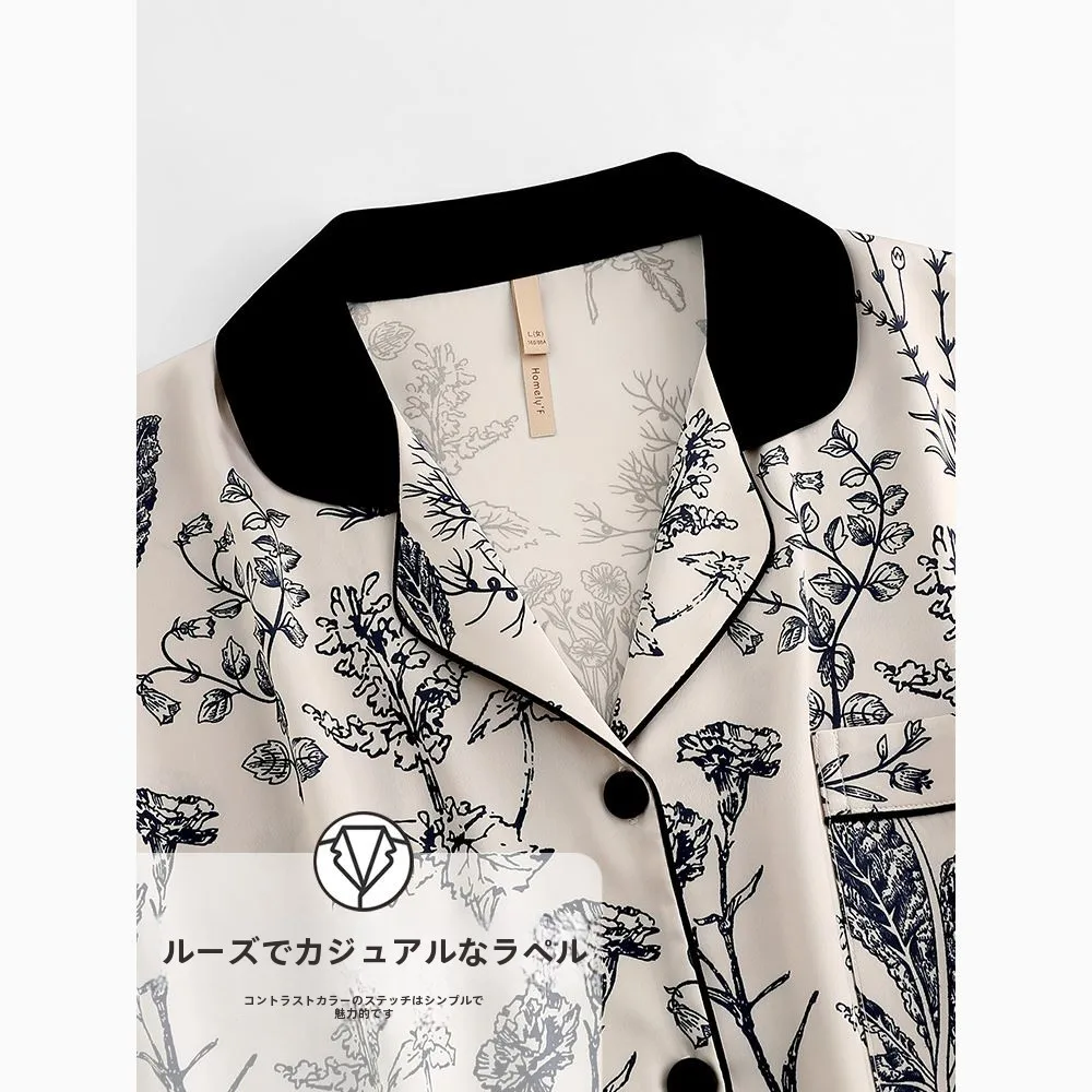 Женские пижамы Victoria весенне-осенние шелковые с длинными рукавами тонкие больших