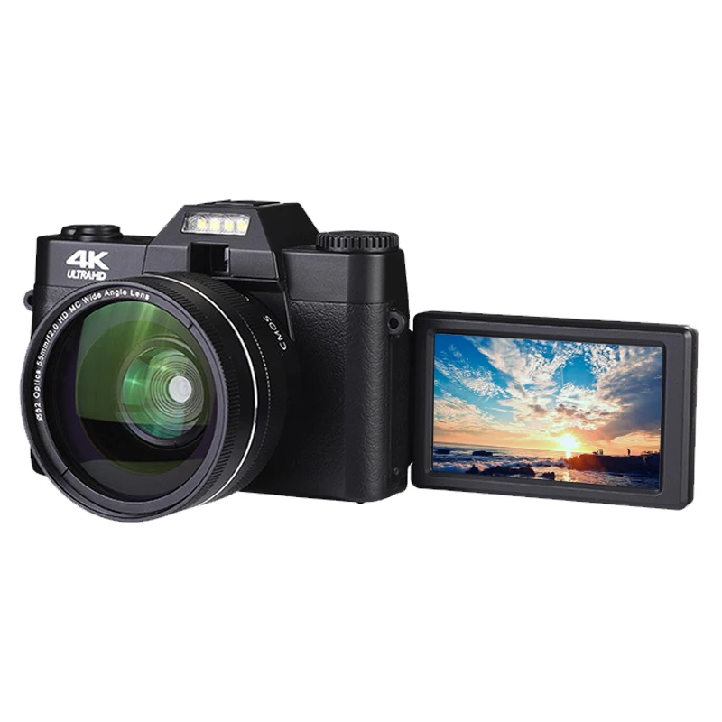 

4K HD with 3.0 inch Screen WiFi Digital video camer a Camcorder for YouTube with Wide-Angle Lens Digital Camer a