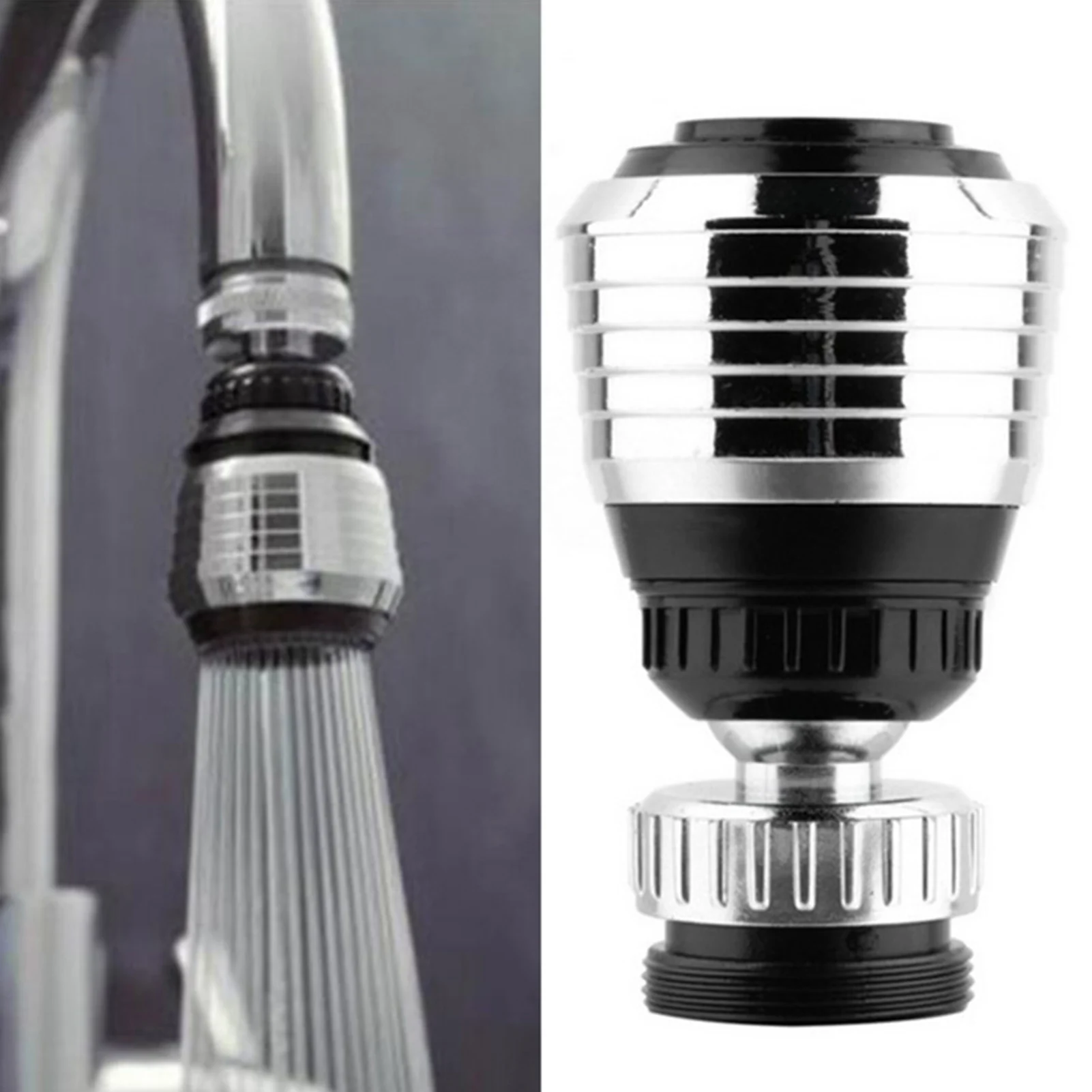 

360 Degree Swivel Faucet Aerator Water Saving Faucet Sprayer Water Saving Bubbler Pressurized Faucet Filter Kitchen Accessories