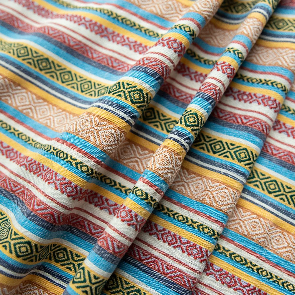 Скатерть из хлопка и льна для большого обеденного стола прямоугольная богемная