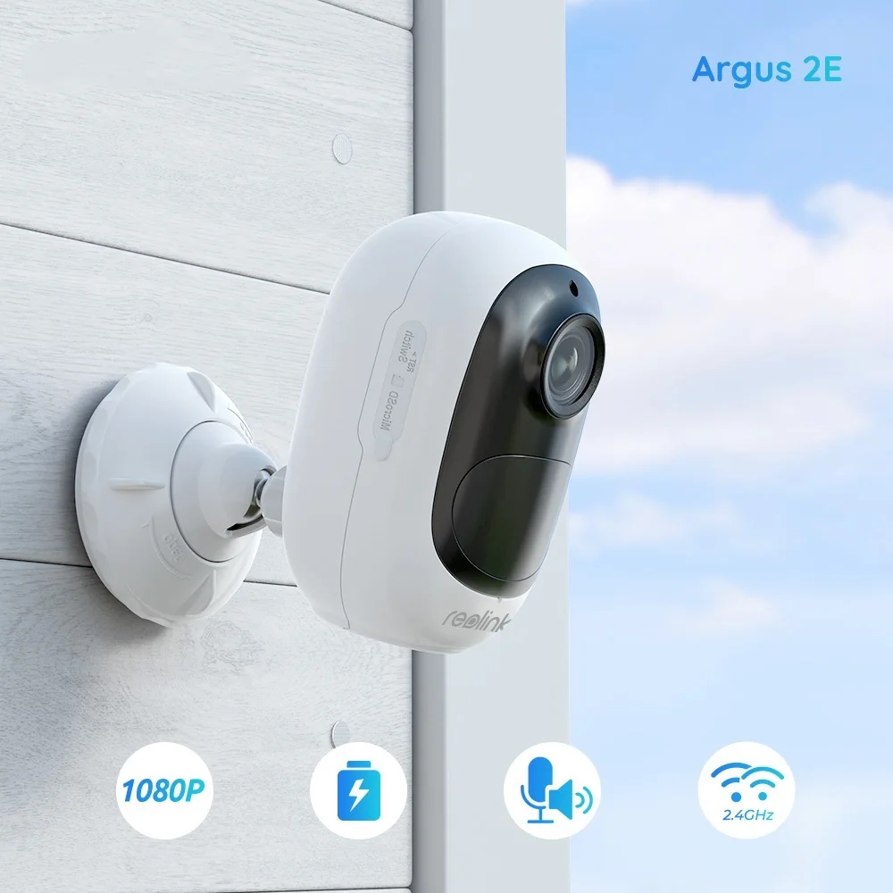 

Argus 2E and Solar Panel Camera WiFi 1080p Full HD 130° viewing angle PIR 2-Way Audio Rechargeable Battery Google Home