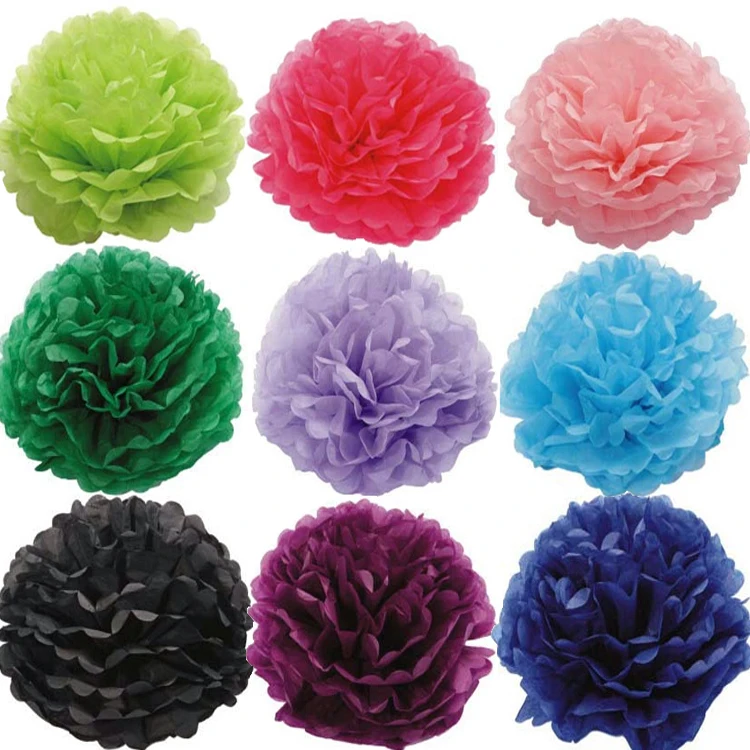 Рекламная акция 16 дюймов (40 см) 1 шт. большие салфетки ручная работа помпоны