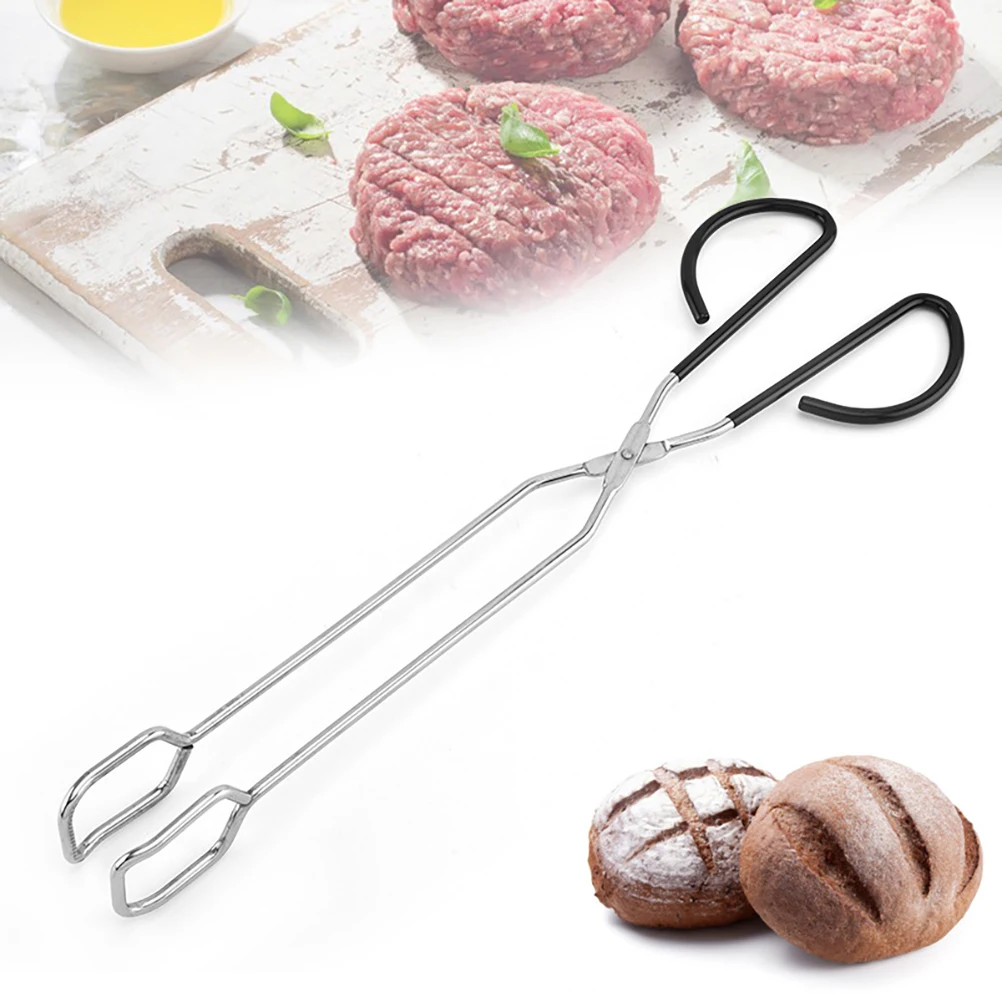 Фото Щипцы из нержавеющей стали для кухни, пищи, мяса, хлеба, барбекю, гриля №2