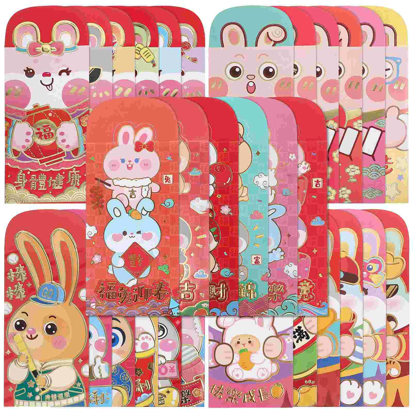 

Envelopes Red Year New Chinese Lunar Rabbit Hong Bao Moneybirthday Pockets Cash Gift Festival Spring Envelope Gifts The Novelty
