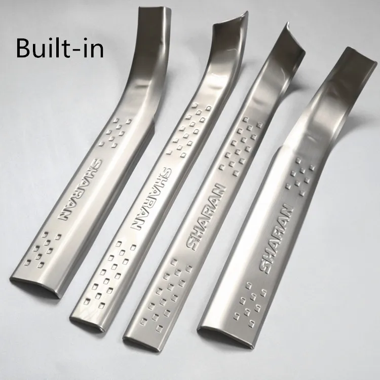 

Автомобильная Защитная Накладка на порог из нержавеющей стали для Volkswagen Sharan 2012-2019, приветственная педаль, защита от царапин, автомобильные аксессуары