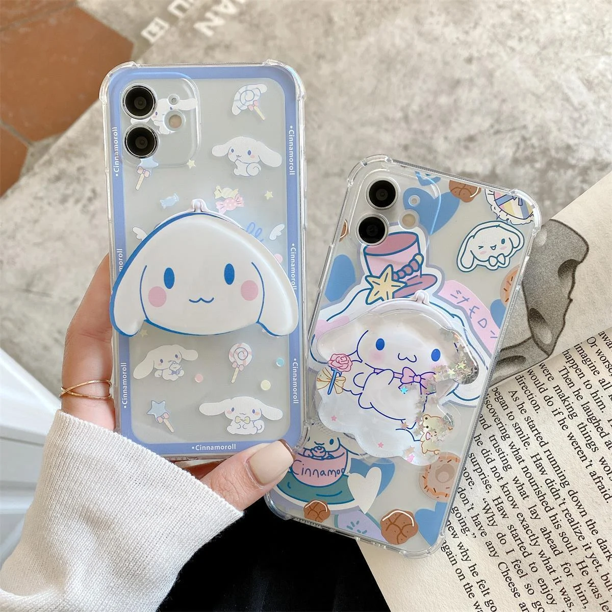 

Sanrio Cinnamonroll Cartoon Phone Cases For iPhone 13 12 11 Pro Max Mini XR XS MAX 8 X 7 SE Silicone Shockproof Cover Y2K Girls
