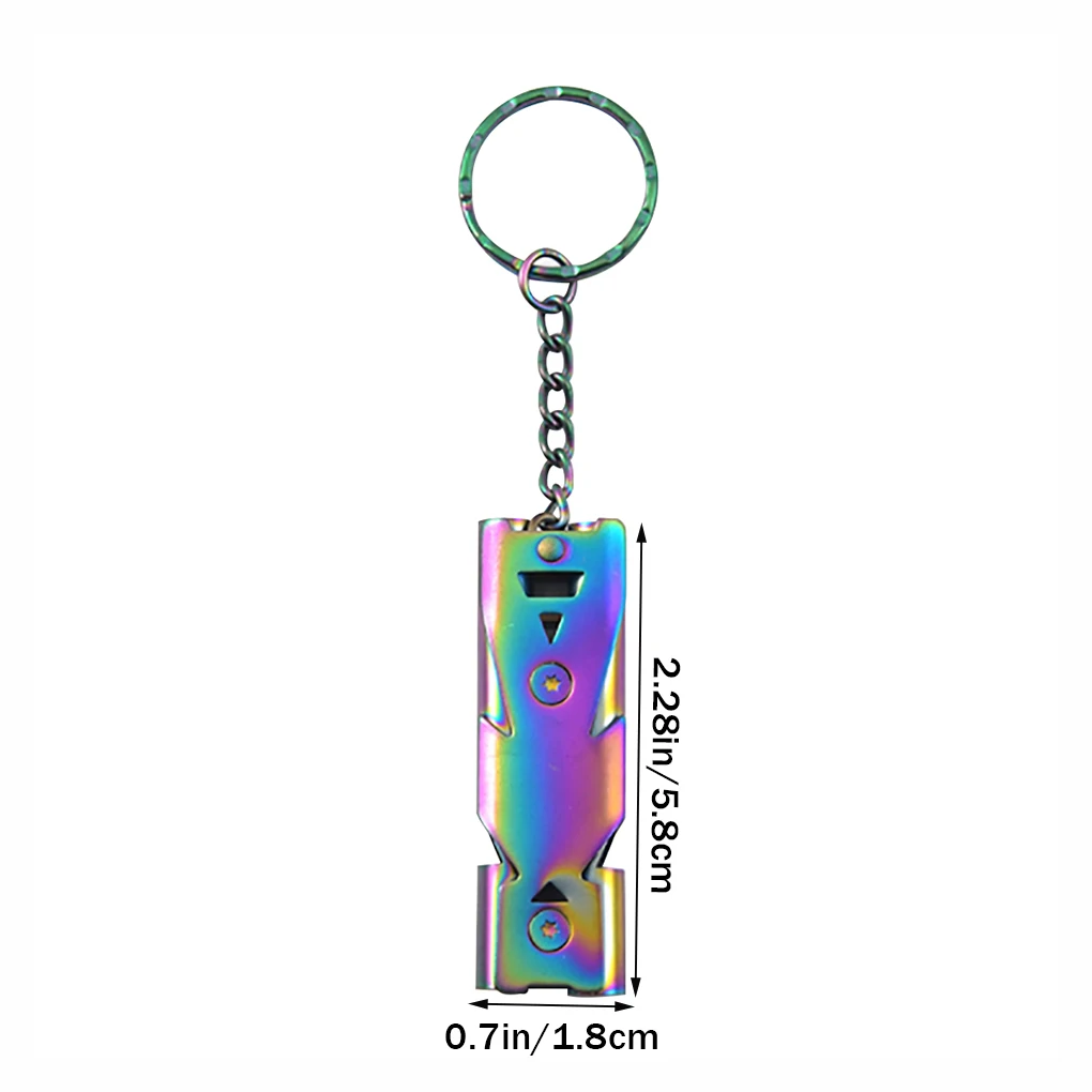 

Survival Whistle Outdoor Camping Hiking 150dB Loud Sound Whistle Stainless Steel Outdoor Tool Gold