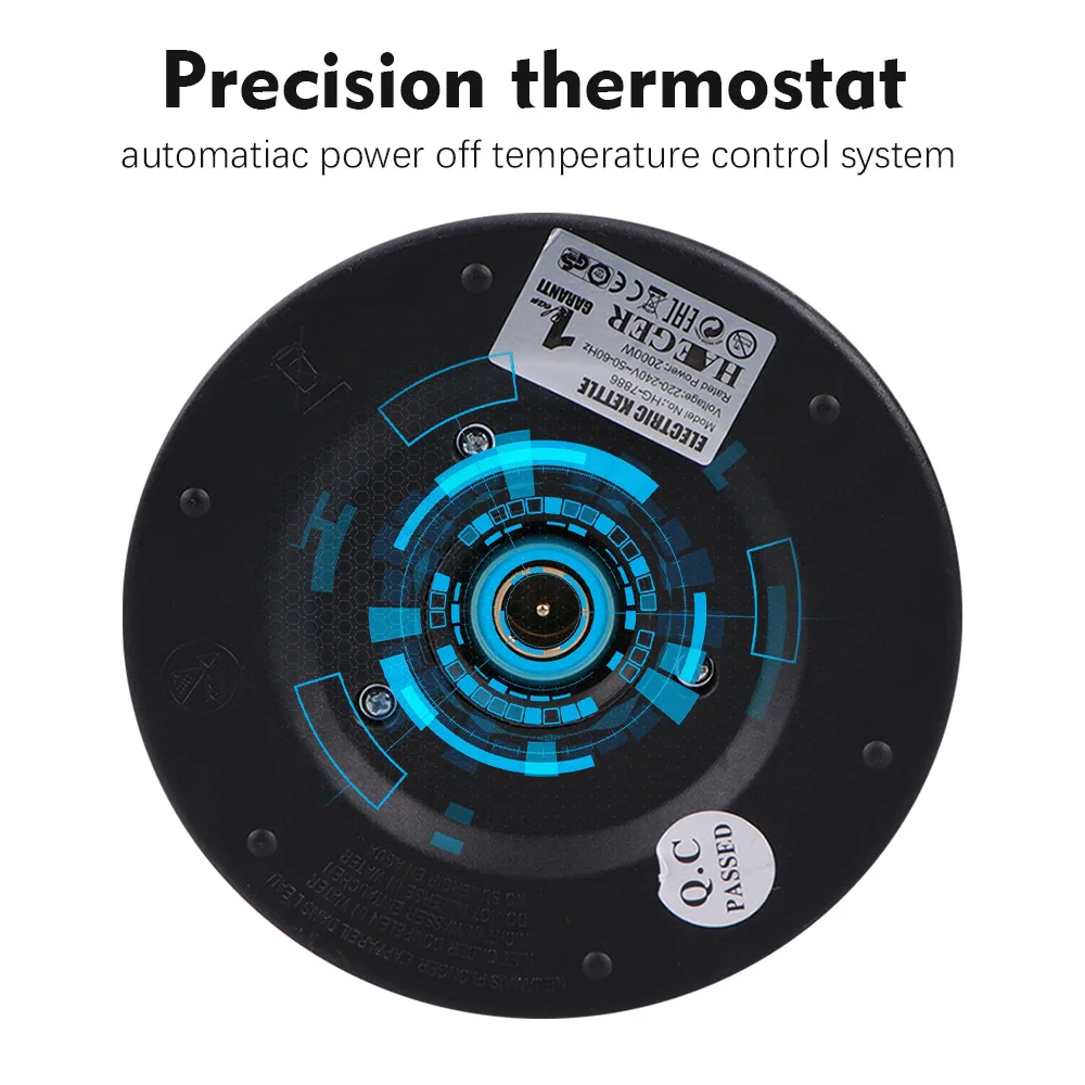 2l electric kettle 220v 2000w portable water kettle water heater anti dry burning water boiler teapot for tea kitchen appliances free global shipping