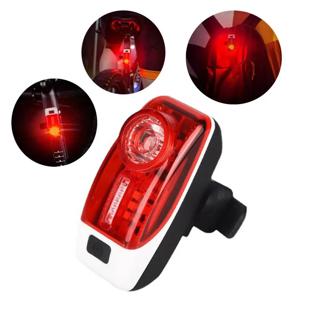 

Велосипедный фонарь с USB-зарядкой, пыленепроницаемый, IP65, водонепроницаемый, 5 режимов, задний фонарь для велосипеда с ремешком