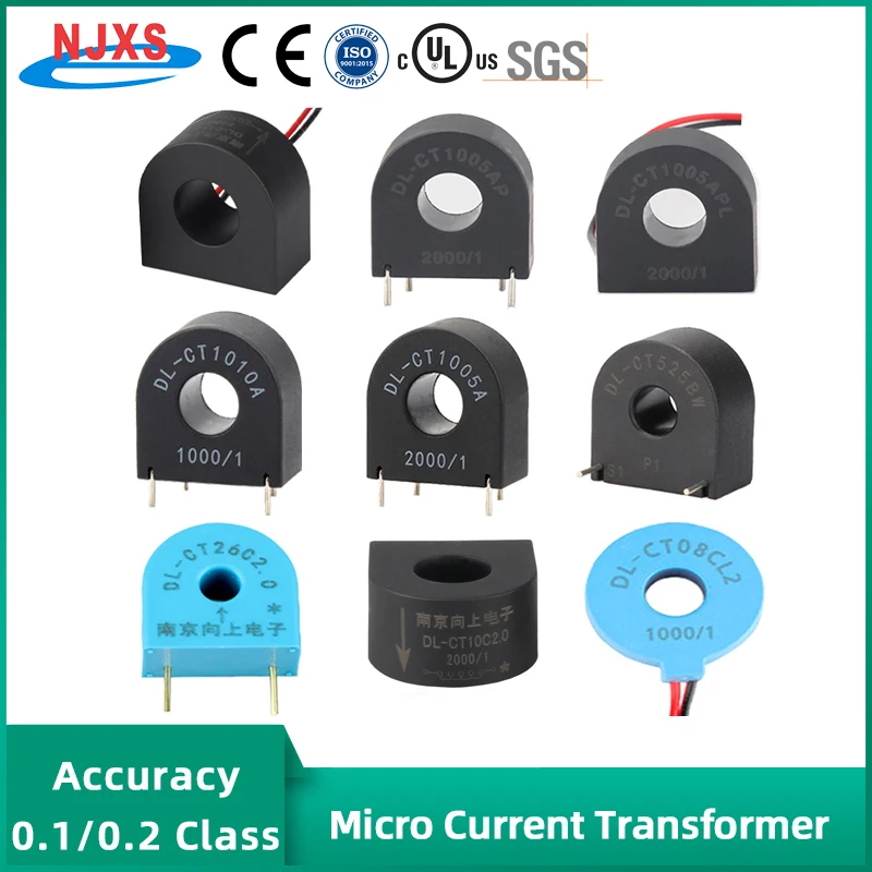 

Прецизионный миниатюрный трансформатор тока 0 ~ 70A, катушка переменного тока, CT, монтаж печатной платы, стандартный провод, 5 мА, 10 А, 5 мА, 20 А, 20 ...