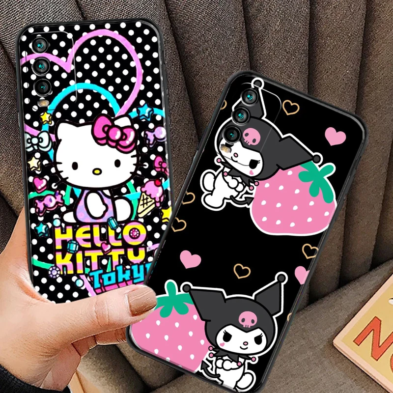 

Hello Kitty Kuromi Phone Cases For Xiaomi Redmi 9C 8A 7A 9AT 7 8 2021 7 8 Pro Note 8 9 9T 8T Coque Back Cover Funda Carcasa