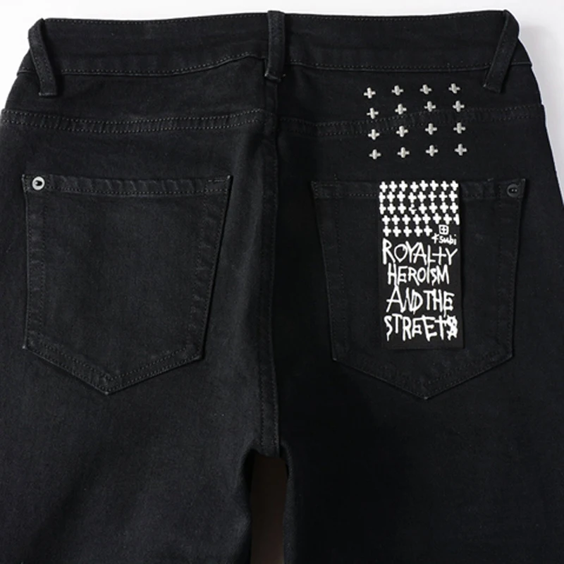 24FW KSUBI High Street стрейч узкие джинсы осень американская мода уличная одежда мужчины