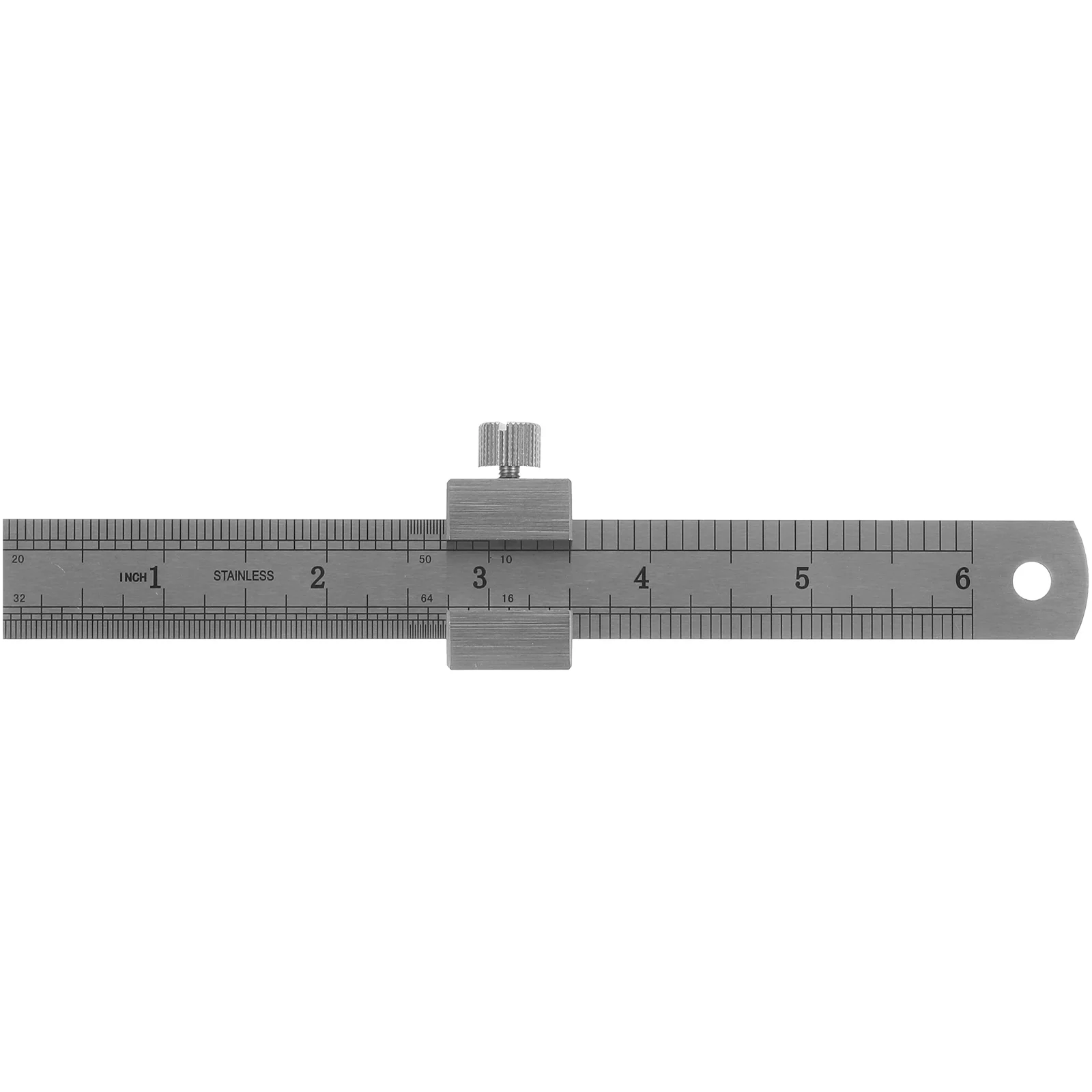 

1 Set Stainless Steel Scale Gauge Precision Measuring Ruler with Ruler Stopper